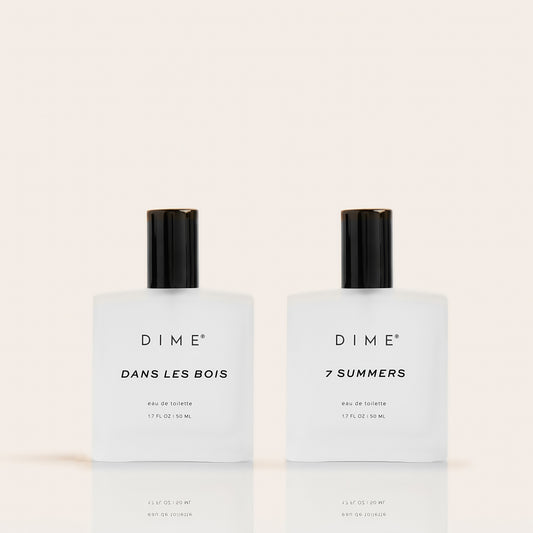 DIME Beauty Signature Fragrance Duo  Includes 7 Summers and Dans Les Bois